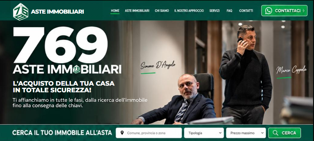 769 Aste Immobiliari. L’acquisto della tua casa in totale sicurezza. Consulenza con Simone D’Angelo e Marco Coppola.